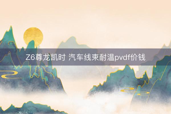 Z6尊龙凯时 汽车线束耐温pvdf价钱